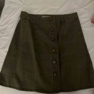 Army Green Jean Skirt.